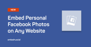 Embed personal facebook photos