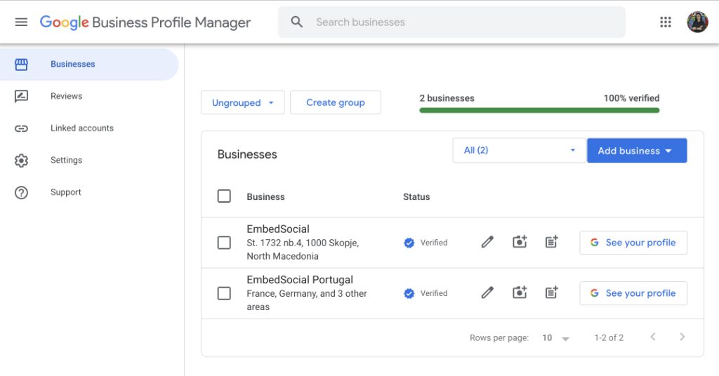 Google Business Profile Manager