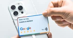 Google reviews NFC card