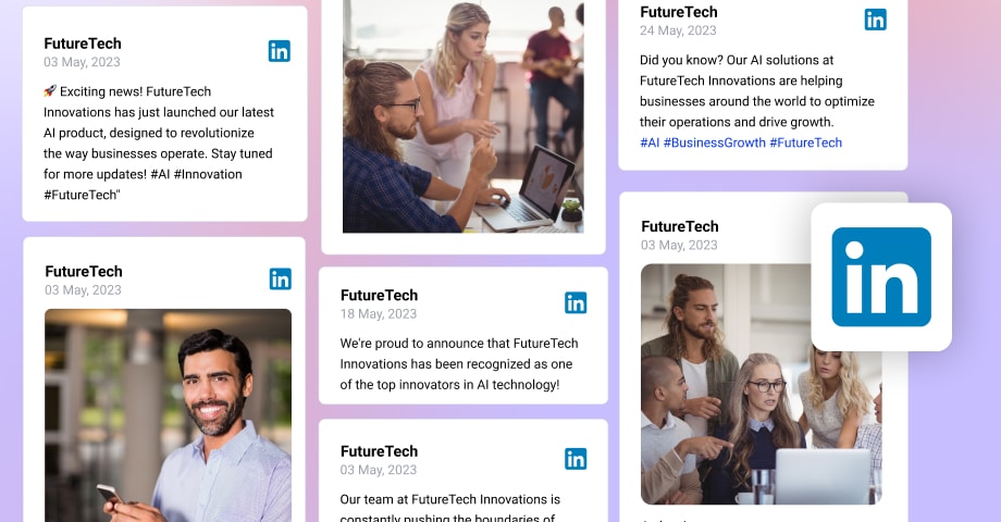 Embed LinkedIn Feed on your website