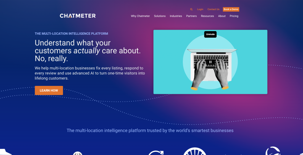 chatmeter landing page